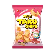 Nongshim Tako Chips Octopus Flavor 2.11oz(60g), 농심 자갈치 2.11oz(60g)