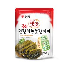 Chongga Garlic Stem in Soy Sauce 5.3oz (150g), 종가집 종가집 국산 간장 마늘쫑 장아찌 5.3oz (150g)