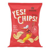 Ohsung Yes! Chips! Shrimp Chips 3.7oz(105g), 오성 예스칩스 고소한 새우튀김맛 3.7oz(105g), Ohsung 蝦片 3.7oz(105g)