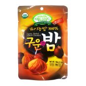 Organic Farm Organic Peeled Roasted Chestnut 3.5oz(100g), 유기농장 유기농 구운깐밤 3.5oz(100g)